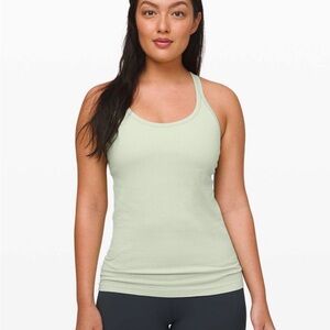 Lululemon Ebb To Street Tank Size 2 Arctic Mint Seamless Racerback